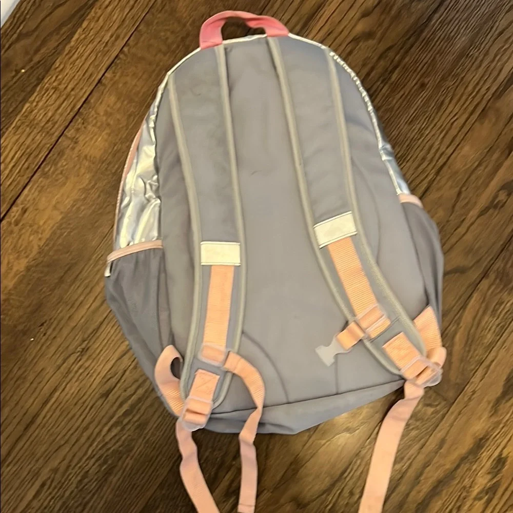 Kids' Silver and Pink Backpack